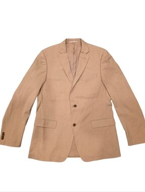 ALFANI Men's Slim-Fit Stretch Solid AlphaTech Suit Jacket Caramel Tan 42L NWOT